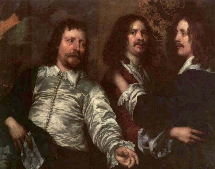William Dobson The Painter with Sir Charles Cottrell and Sir Balthasar Gerbier by William Dobson Germany oil painting art